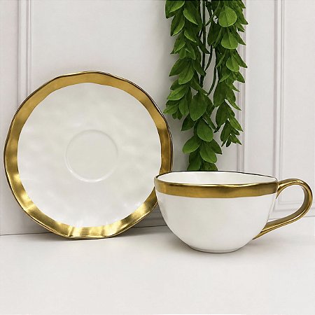 Xícara de Chá Porcelana Dubai 200ml