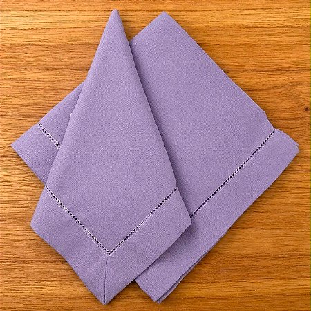 Guardanapo Linho Misto Ponto Ajour 45x45 Lilás
