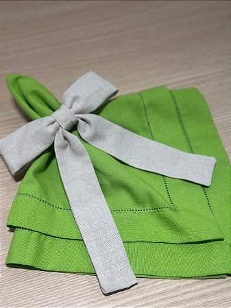 Guardanapo Linho Misto Ponto Ajour 45x45 Limão