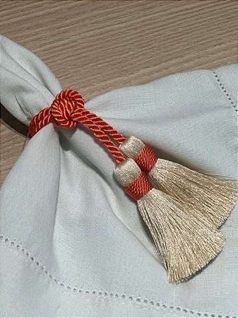 Porta Guardanapo Nó 2 Tesséis Laranja