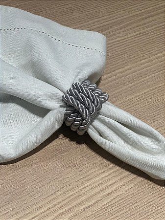 Porta Guardanapo Corda Cinza