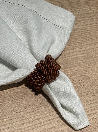 Porta Guardanapo Corda Marrom