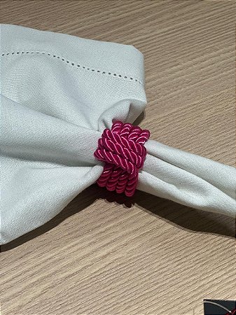 Porta Guardanapo Corda Pink