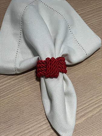 Porta Guardanapo Corda Vermelho