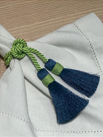 Porta Guardanapo 2 Tesseis - Azul c/ Verde