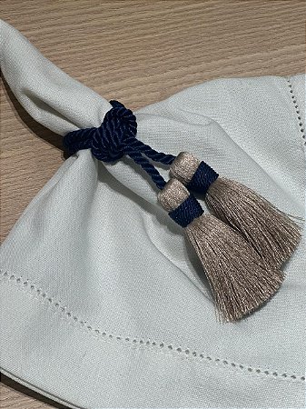 Porta Guardanapo Nó 2 Tesseis - Azul Marinho