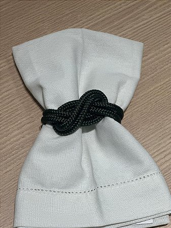 Porta Guardanapo Nó Infinito Náutico Verde Musgo