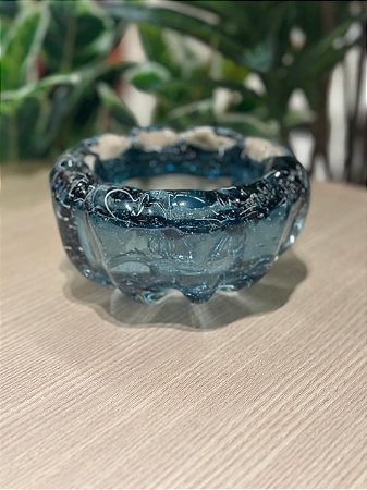Centro de Mesa Vidro Italy Azul 16x8
