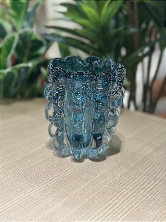 Vaso Vidro Italy Azul 10x13
