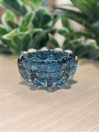 Centro de Mesa Vidro Italy Azul 12x6