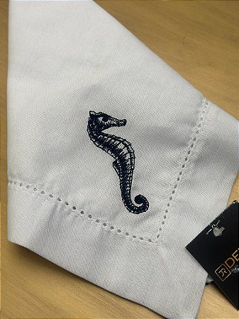 Guardanapo Branco Cavalo Marinho