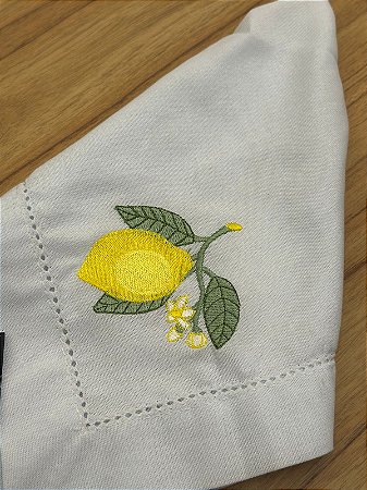 Guardanapo Branco Limão Siciliano