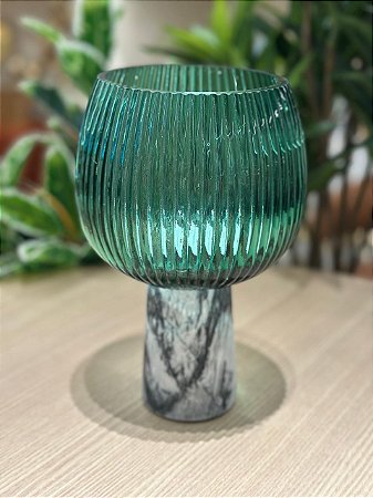 Centro de Mesa Vidro Verde