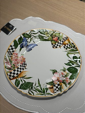 Prato Raso Floral Chess