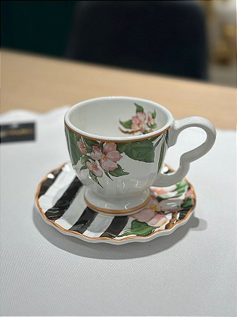 Xicara Cha Floral Chess