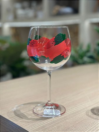 Taça Cristal Frutas Vermelha