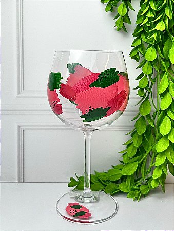 Taça Cristal Frutas Vermelha