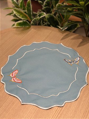 Americano Borboleta Dupla Face Azul/Rosa