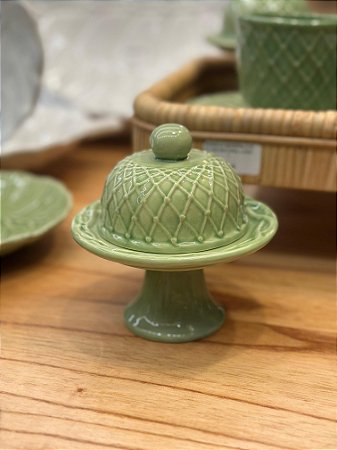 Mini Petit Four com Tampa Aurora Verde Lala