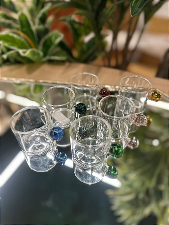 Jogo 6 Xícaras Palla Borossilicato 80ml
