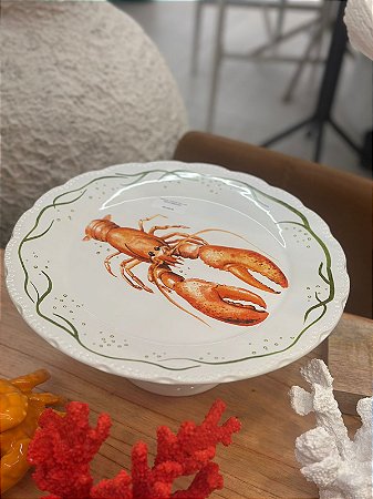 Porta Torta c/ pé Lagosta