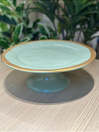 Prato Bolo c/ Pé Verde Filete Amassada