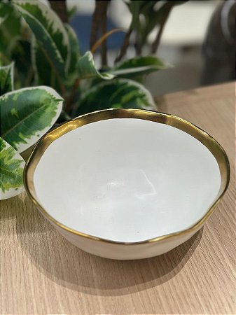 Bowl Porcelana Branco Dubai