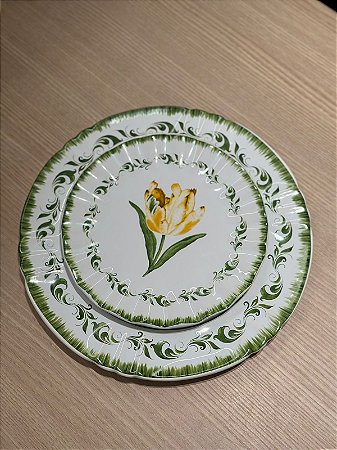 Prato Sobremesa Tulipa Amarela