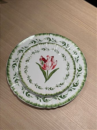 Prato Sobremesa Tulipa Vermelha