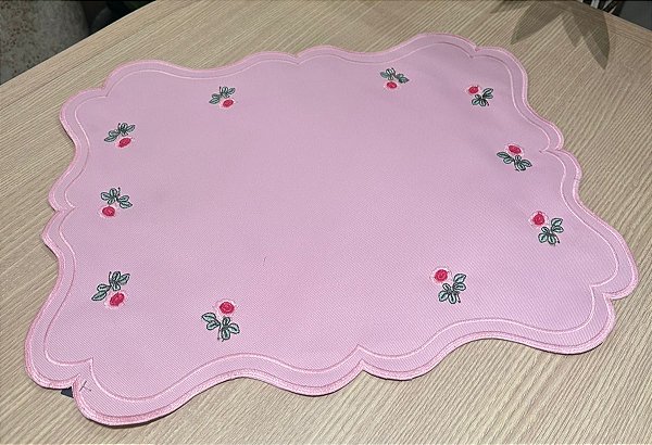 Americano Retangular Mini Flores dupla face