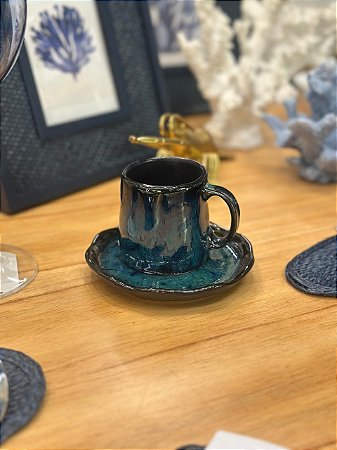 Xícara Café Ocean Azul organico