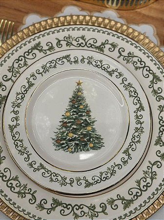 Prato sobremesa Christmas Natal