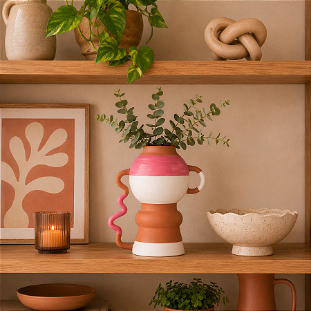 Vaso c/ Alça Cordel 21x27x13