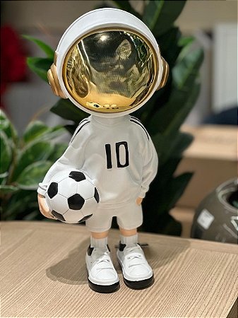 Escultura Astro Branco - 35 cm