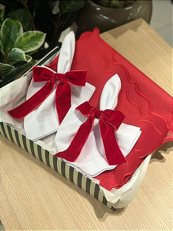 Kit Presente p/ 2 pessoas Laço vermelho
