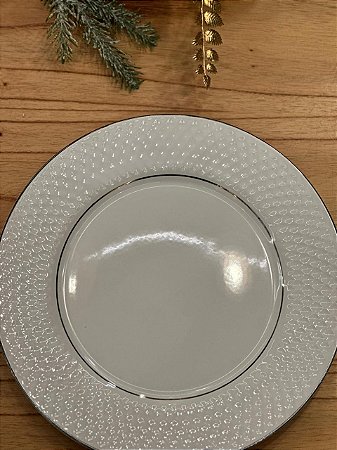 Prato Sobremesa Split Silver