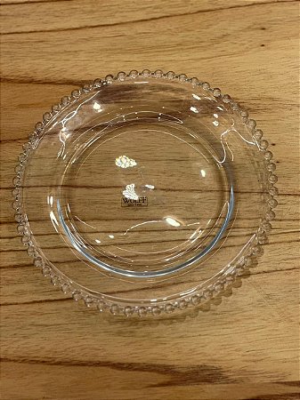 Prato Pearl Cristal 20 cm