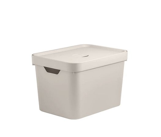 Caixa Organizadora Ou com Tampa 18L Linha Cube Ou