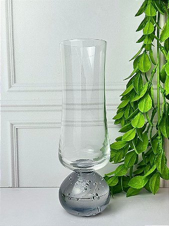 Taça vidro champagne esfera fume 240 ml