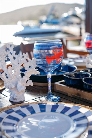 Taça gin navy Lagosta