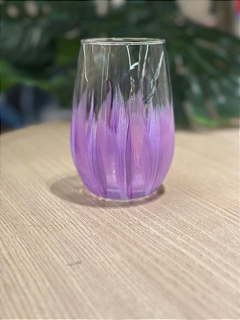 Copo pinceladas à mão colors Lilás
