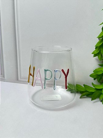 Copo Borossilicato Happy 450 ml