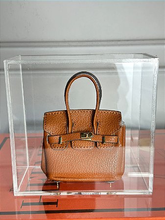 Caixa acrílica mini bag Bir Kin caramelo