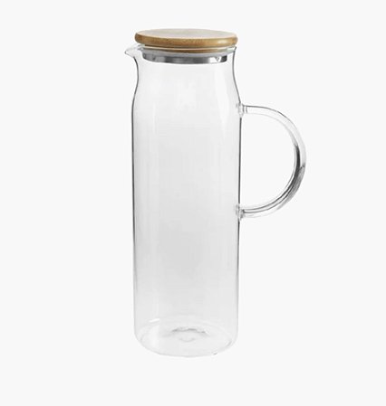 Jarra de Vidro Com Tampa de Bambu Ou 1,5L Linha Sense