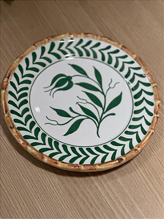 Prato sobremesa Colorfull Handmade verde