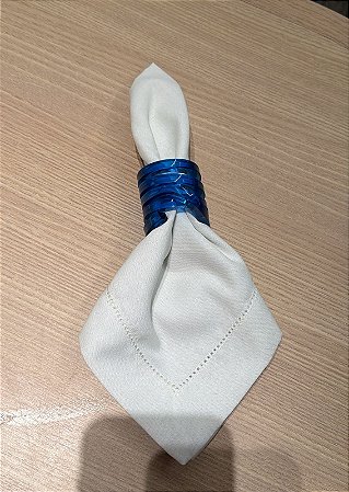 Porta guardanapo azul acrílico
