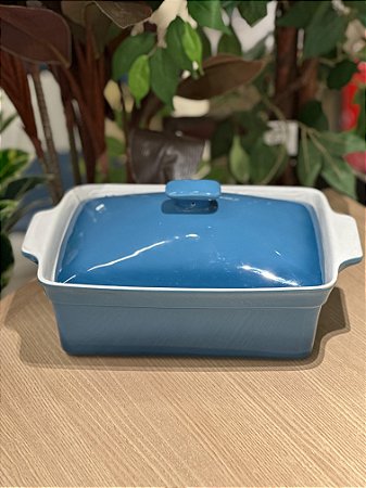 Caçarola ret azul degrade 23x30