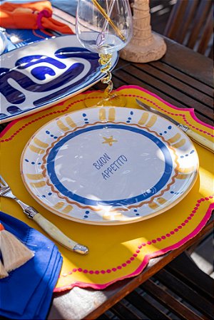 Prato Raso Summer Amarelo