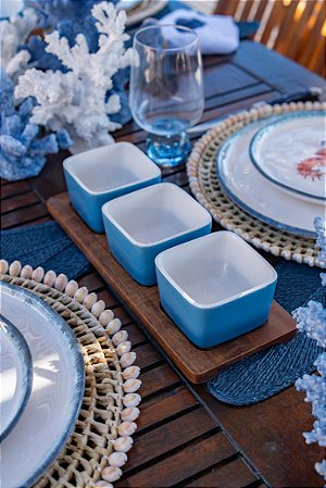 Petisqueira azul degrade