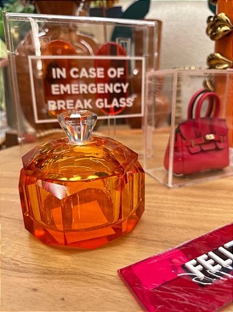 Caixa decorativa Cristal Âmbar